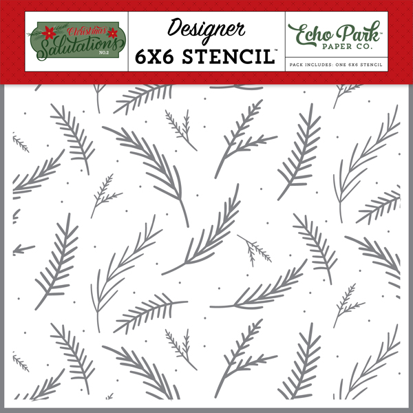 CSA289034 Balsam Branches Stencil
